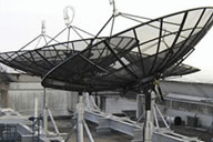 Commercial satellite dish