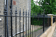 Wrought iron Victorian railings