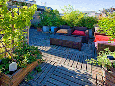 Garden roof terrace